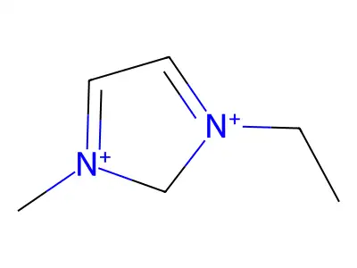 1-ethyl-3-methyl-2H-imidazole-1,3-diium structure