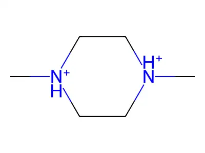 1,4-Dimethylpiperazine-1,4-diium structure