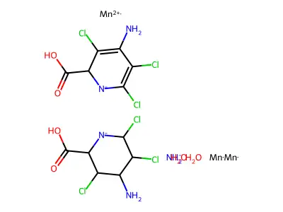 Chemical Compound (C12H18Cl6Mn3N5O6-) structure