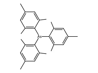 Tris(2,4,6-trimethylphenyl)arsane structure