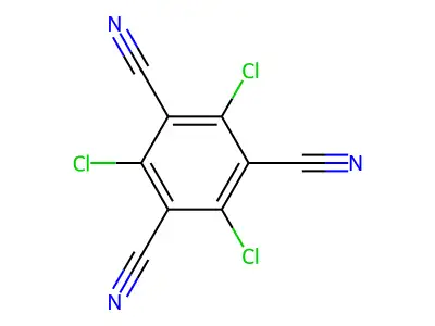 1,3,5-Benzenetricarbonitrile, 2,4,6-trichloro- structure
