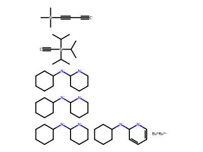 Chemical Compound (C62H106N8Ru2Si2) structure