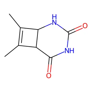 7,8-Dimethyl-2,4-diazabicyclo[4.2.0]oct-7-ene-3,5-dione structure