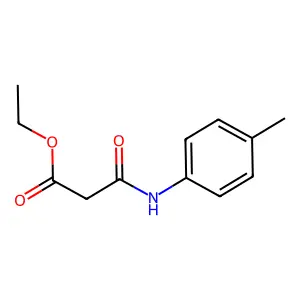 Propanoic acid, 3-((4-methylphenyl)amino)-3-oxo-, ethyl ester structure