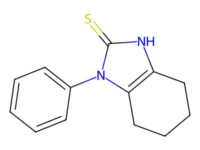 1-phenyl-4,5,6,7-tetrahydro-1H-benzimidazole-2-thiol structure