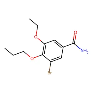 3-Bromo-5-ethoxy-4-propoxybenzamide structure