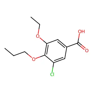 3-Chloro-5-ethoxy-4-propoxybenzoic acid structure