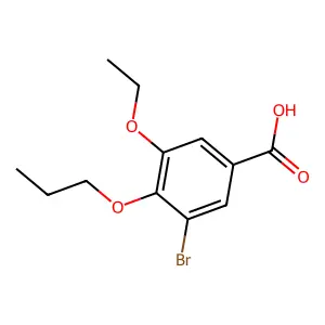3-Bromo-5-ethoxy-4-propoxybenzoic acid structure