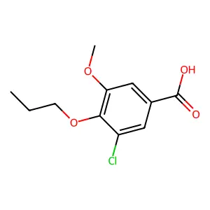 3-Chloro-5-methoxy-4-propoxybenzoic acid structure