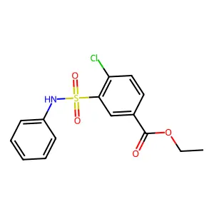 Ethyl 4-chloro-3-(phenylsulfamoyl)benzoate structure