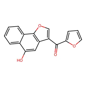 2-Furyl(5-hydroxynaphtho[1,2-b]furan-3-yl)methanone structure