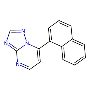 7-Naphthalen-1-yl-[1,2,4]triazolo[1,5-a]pyrimidine structure