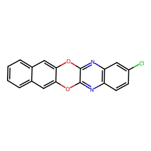 2-Chloronaphtho[2',3':5,6][1,4]dioxino[2,3-b]quinoxaline structure
