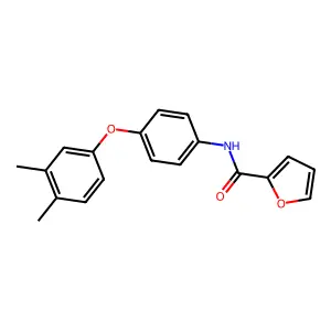 N-[4-(3,4-dimethylphenoxy)phenyl]furan-2-carboxamide structure