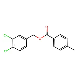 (3,4-Dichlorophenyl)methyl 4-methylbenzoate structure