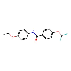4-(difluoromethoxy)-N-(4-ethoxyphenyl)benzamide structure