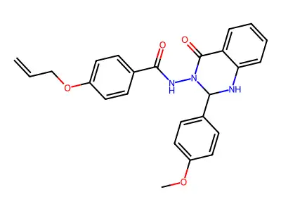 N-[2-(4-methoxyphenyl)-4-oxo-1,2-dihydroquinazolin-3-yl]-4-prop-2-enoxybenzamide structure