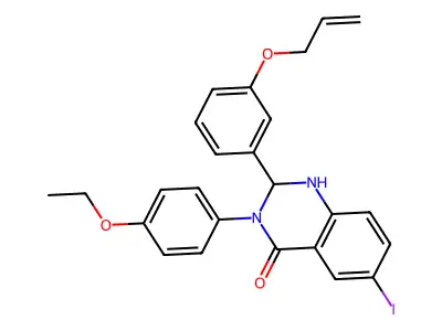 3-(4-Ethoxyphenyl)-6-iodo-2-(3-prop-2-enoxyphenyl)-1,2-dihydroquinazolin-4-one structure