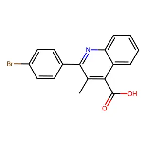 2-(4-Bromophenyl)-3-methylquinoline-4-carboxylic acid structure