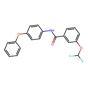 3-(difluoromethoxy)-N-(4-phenoxyphenyl)benzamide structure