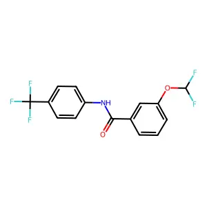 3-(difluoromethoxy)-N-[4-(trifluoromethyl)phenyl]benzamide structure