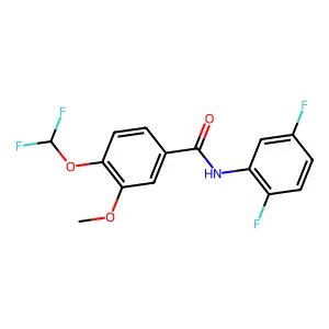 4-(difluoromethoxy)-N-(2,5-difluorophenyl)-3-methoxybenzamide structure