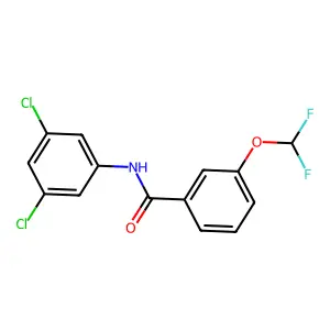 N-(3,5-dichlorophenyl)-3-(difluoromethoxy)benzamide structure