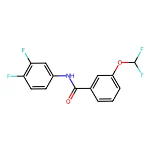 3-(difluoromethoxy)-N-(3,4-difluorophenyl)benzamide structure