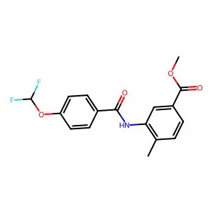 Methyl 3-{[4-(difluoromethoxy)benzoyl]amino}-4-methylbenzoate structure
