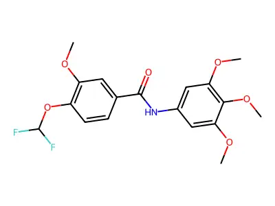 4-(difluoromethoxy)-3-methoxy-N-(3,4,5-trimethoxyphenyl)benzamide structure