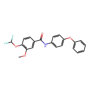 4-(difluoromethoxy)-3-methoxy-N-(4-phenoxyphenyl)benzamide structure