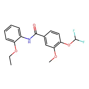 4-(difluoromethoxy)-N-(2-ethoxyphenyl)-3-methoxybenzamide structure