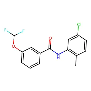 N-(5-chloro-2-methylphenyl)-3-(difluoromethoxy)benzamide structure