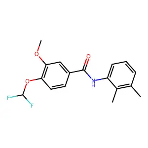 4-(difluoromethoxy)-N-(2,3-dimethylphenyl)-3-methoxybenzamide structure