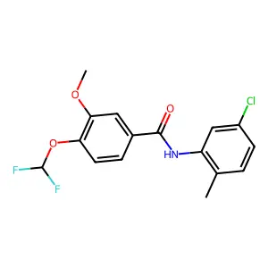 N-(5-chloro-2-methylphenyl)-4-(difluoromethoxy)-3-methoxybenzamide structure