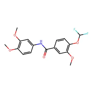4-(difluoromethoxy)-N-(3,4-dimethoxyphenyl)-3-methoxybenzamide structure