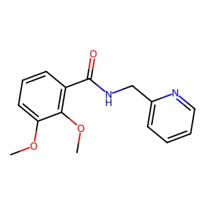 2,3-dimethoxy-N-(2-pyridinylmethyl)benzamide structure