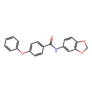 N-(1,3-benzodioxol-5-yl)-4-phenoxybenzamide structure