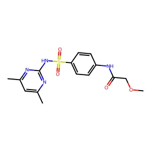 N-[4-[(4,6-dimethylpyrimidin-2-yl)sulfamoyl]phenyl]-2-methoxyacetamide structure