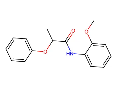 N-(2-methoxyphenyl)-2-phenoxypropanamide structure