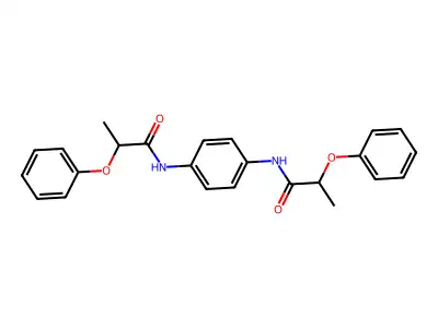 2-phenoxy-N-[4-(2-phenoxypropanoylamino)phenyl]propanamide structure