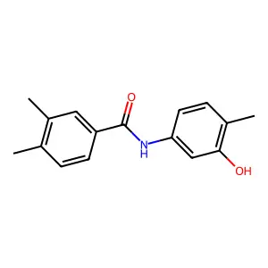 N-(3-hydroxy-4-methylphenyl)-3,4-dimethylbenzamide structure