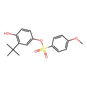 3-Tert-butyl-4-hydroxyphenyl4-methoxybenzenesulfonate structure