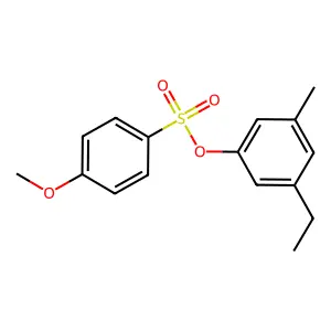3-Ethyl-5-methylphenyl4-methoxybenzenesulfonate structure