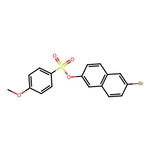 6-Bromo-2-naphthyl4-methoxybenzenesulfonate structure