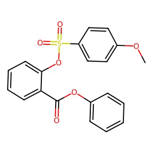 Phenyl2-{[(4-methoxyphenyl)sulfonyl]oxy}benzoate structure