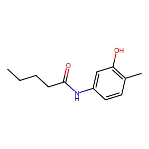 N-(3-hydroxy-4-methylphenyl)pentanamide structure