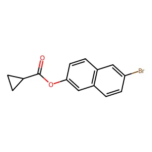 6-Bromo-2-naphthylcyclopropanecarboxylate structure