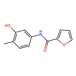 N-(3-羟基-4-甲基苯基)呋喃-2-甲酰胺 structure
