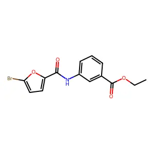 Ethyl 3-[(5-bromo-2-furoyl)amino]benzoate structure